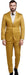 Sateen Suit - Shiny Suit - Gold Sharkskin Suit