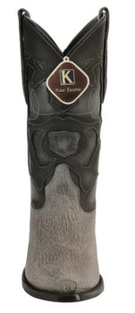 Men's King Exotic Snip Toe Sharkskin Boots Handcrafted Gray (494R0909) - Image 4