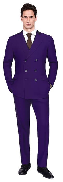 Mens Purple Suit - Double Breasted Suit - 1920s Suit - Mardi Gras Suit