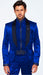 Sateen Fabric Suit - Shiny Tuxedo - Prom Suit - Groom Tuxedos - Royal Blue