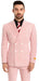 Red Double Breasted Suit - Red and White Pinstripe Suit - Red Seersucker Suit - Cotton Suit