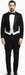 Mens Classic Black Tail Tuxedo with White Vest