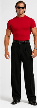 Mens Pleated Dress Pants 