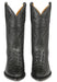 Black Crocodile Print Boots J-Toe