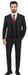 1920s Mens Suit - 1920s Mens Outfit - 1920s costume  Bold Pinstripe Suit in  Black