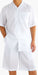 Men'S Shirt And Shorts White Color Two Piece Casual Casual Two Piece Walking Outfit For Sale Pant Sets Set Suit For Men - Mens Linen Suit