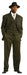 WTXZoot200 Men's Bold Pronounce Pinstripe Three Piece Zoot Fashion Suit 1920's