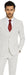 SKU#JA60387 White Suit With Black Pinstripes - 1920's 1940's Dress Suit
