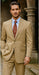 Men's Two Button Suit - Camel ~ Khaki  2 Piece Suits - Two piece Business suits Suit