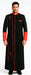 Men'S Black/Red Big & Tall Church Cross Accent Robe With Stole Mandarin Suits