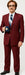 Ron Burgundy Suit - Light Burgundy Color Vested Suit