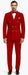 Red Double Breasted Sport Coat - Velvet Blazer