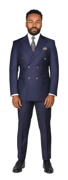 Navy Double Breasted Sport Coat