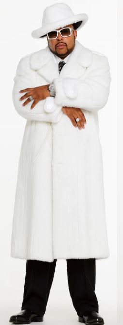 White Furry Coat — MensUSA Has It Today