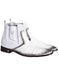Men's Faded White Vestigium Boots Genuine Caiman Belly Chelsea Boots