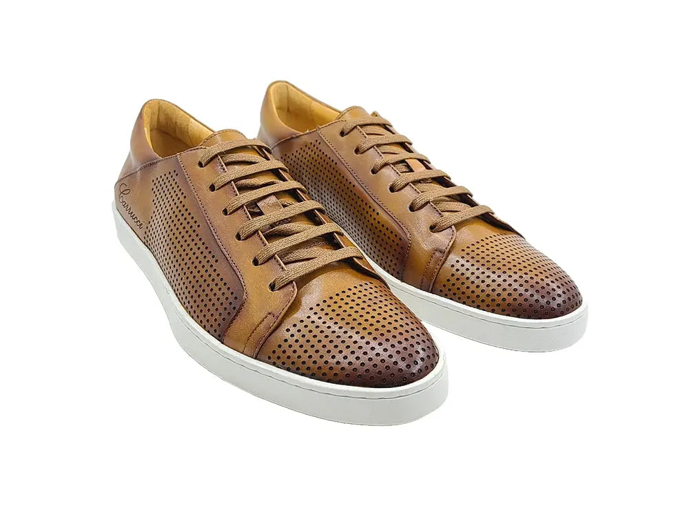 Fashion Lace-up Leather Sneaker - Image 11