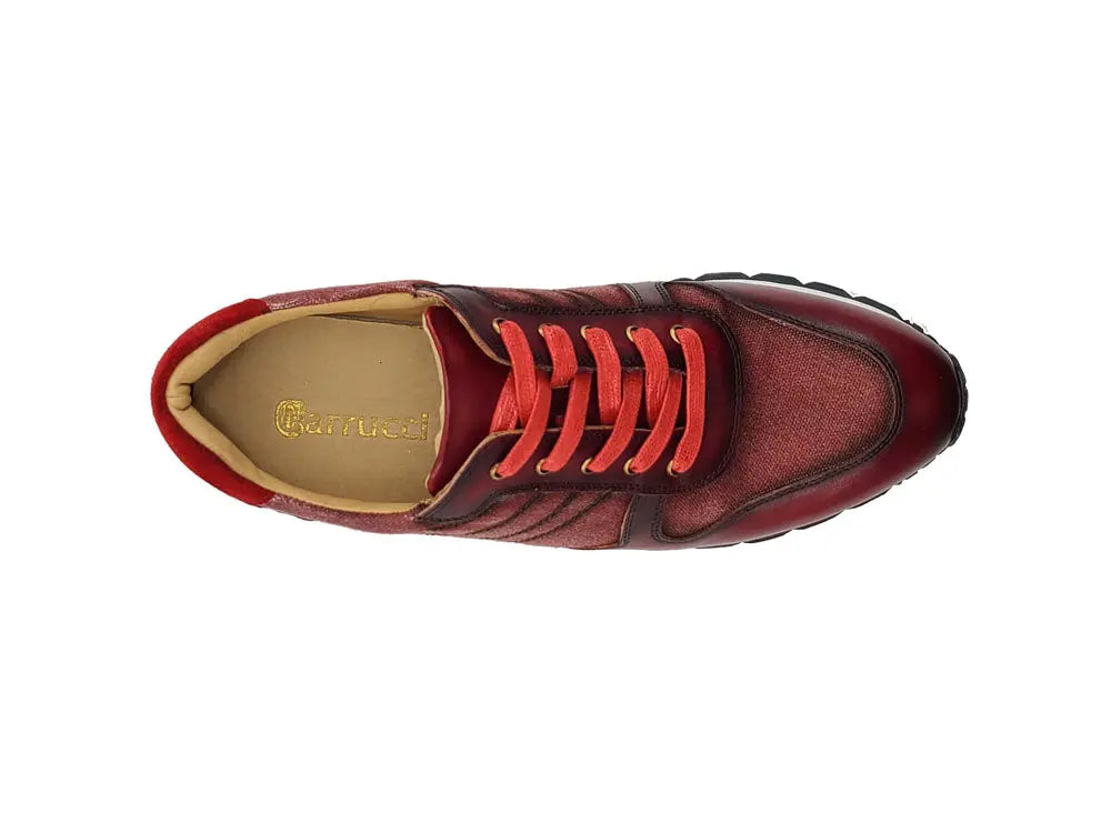 Fashion Sneaker Calfskin with Canvas inlaid - Image 4