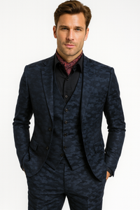 Mens Slim 3 Pieces Black Suit