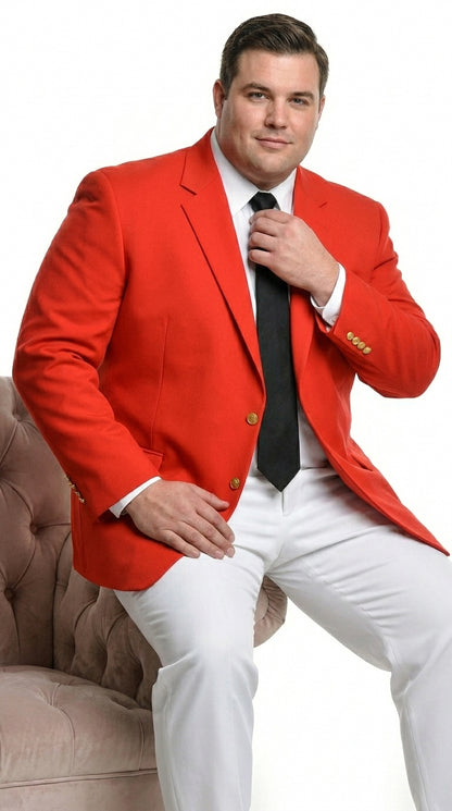 Men's Suit Blazer  Designer Fashion Dress Casual Blazer On Sale Blazer Red