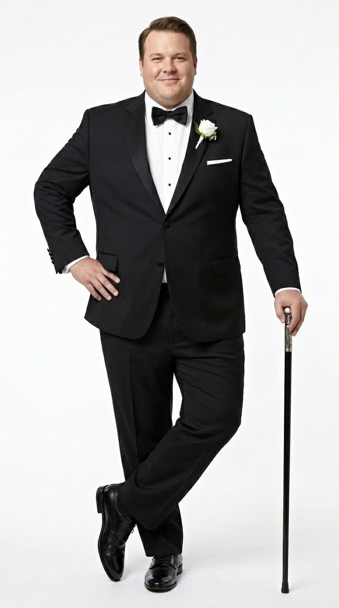 Groomsmen Package Deal Vest & Pants Slacks + Shirt & Tie Set (no Jacket) Black