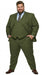 Men’s Olive Vested Suit, Classic Fit 3 Piece Flat Front Formal Wedding Business Suit Set