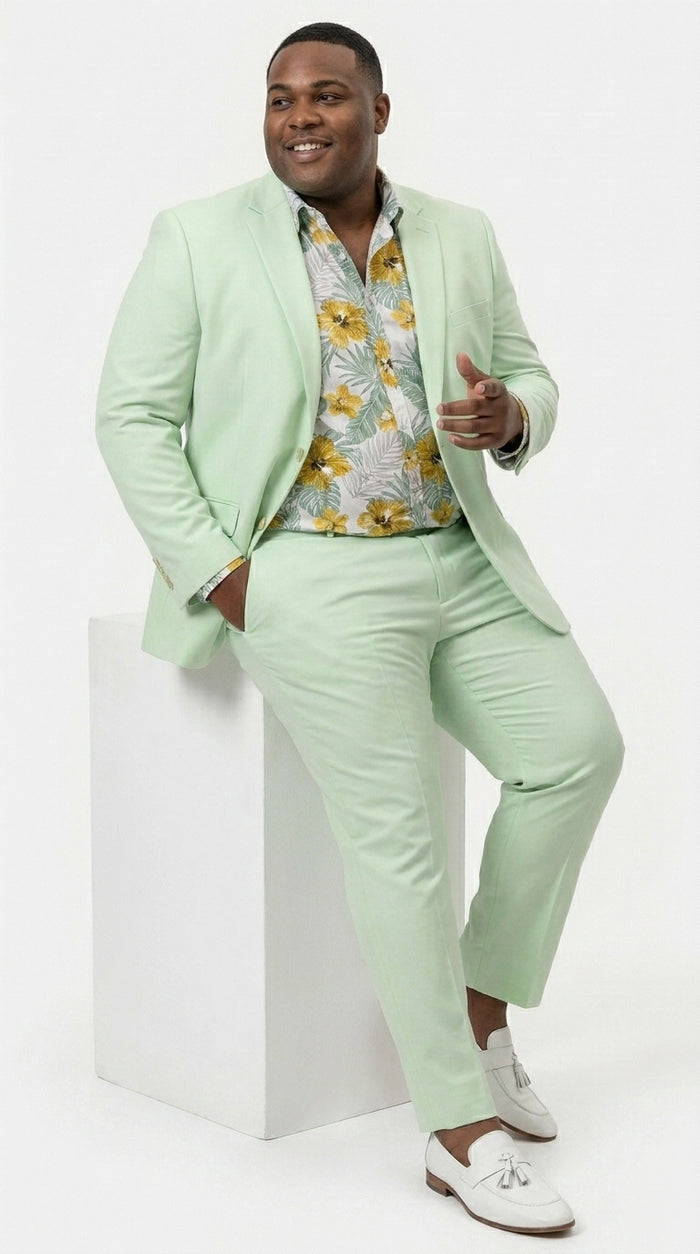 Men’s Mint Green Suit, Sage Green Summer Wedding and Prom Dress Suit