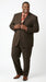 Men’s Chocolate Brown 3 Button Business Suit, Premier Quality Clearance Sale Dress Suit