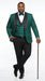 Men’s Hunter Green Textured Pattern Modern Fit Suit with Black Shawl Lapel, Formal Wedding Prom Suit