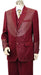Men's Faux Leather Burgundy Suit Center piece Burgundy ~ Maroon Suit  ~ Wine Zoot Suit