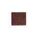 Men's Full Ostrich Quill Hipster Wallet in Brown