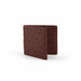 Men's Full Ostrich Quill Hipster Wallet in Brown