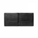 Men's Full Ostrich Quill Hipster Wallet in Black