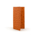 Full Ostrich Quill Checkbook Holder in Cognac