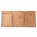 Men's Smooth Ostrich Trifold Wallet in Oryx Tan