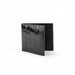 Men's Alligator Hipster Wallet in Black