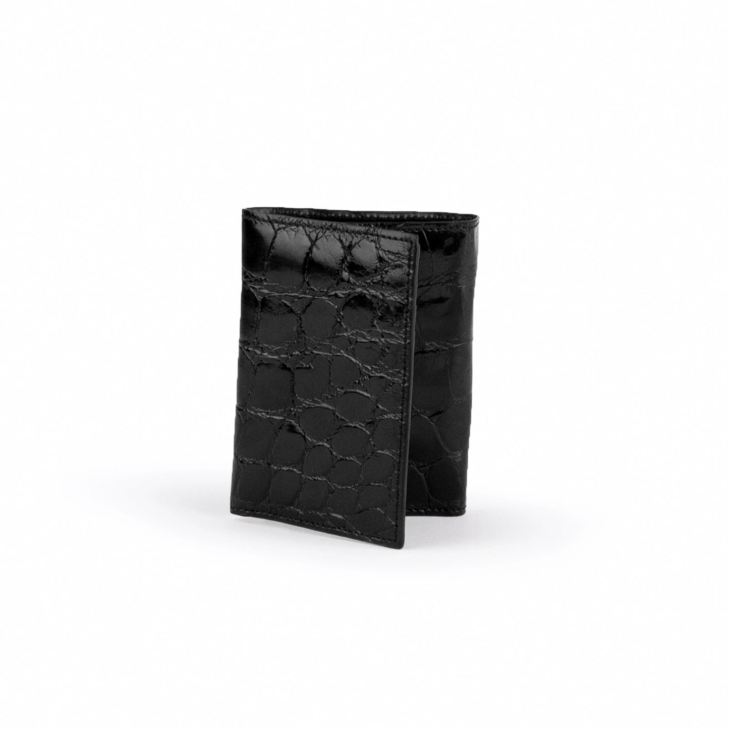 Men's Genuine Exotic Animal Skin Ferrini Hornback Crocodile Card Holder by Ferrini USA