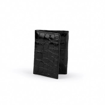 Men's Genuine Exotic Animal Skin Ferrini Hornback Crocodile Card Holder by Ferrini USA