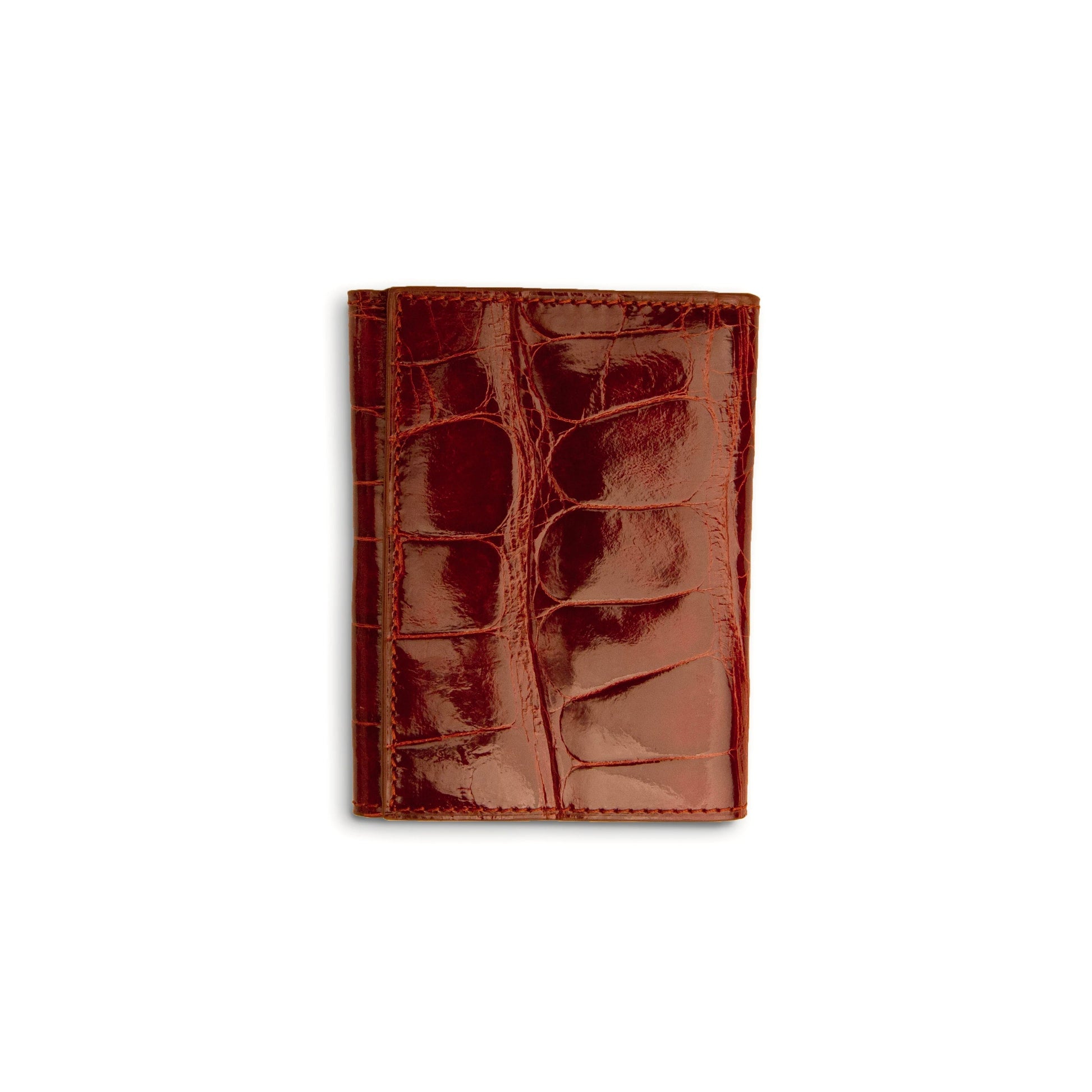 Men's Genuine Exotic Animal Skin Ferrini Hornback Crocodile Card Holder by Ferrini USA - Image 3