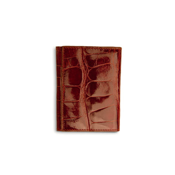 Men's Genuine Exotic Animal Skin Ferrini Hornback Crocodile Card Holder by Ferrini USA - Image 3