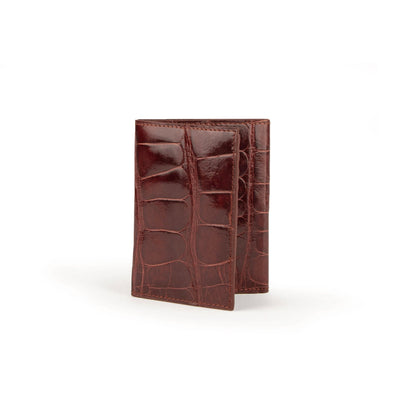 Men's Genuine Exotic Animal Skin Ferrini Hornback Crocodile Card Holder by Ferrini USA