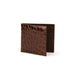 Men's Alligator Billfold Wallet in Brown
