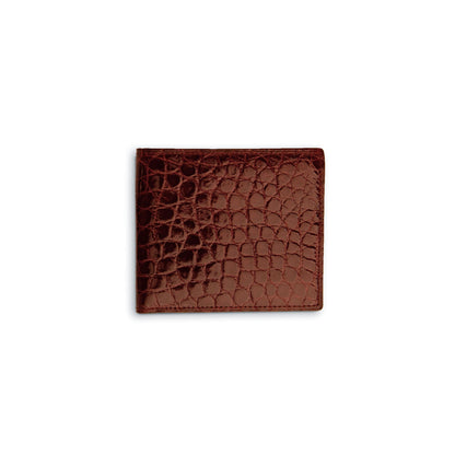 Men's Genuine Exotic Animal Skin Ferrini Hornback Crocodile Card Holder by Ferrini USA - Image 4
