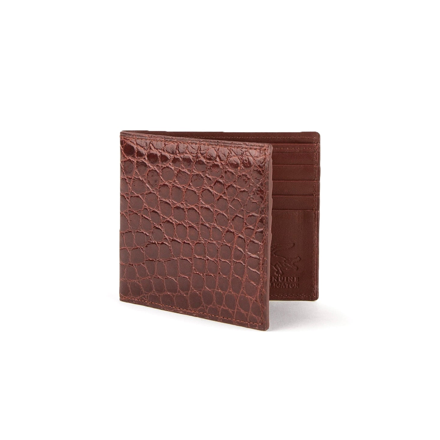 Men's Genuine Exotic Animal Skin Ferrini Hornback Crocodile Card Holder by Ferrini USA