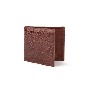 Men's Genuine Exotic Animal Skin Ferrini Hornback Crocodile Card Holder by Ferrini USA
