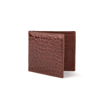 Men's Genuine Exotic Animal Skin Ferrini Hornback Crocodile Card Holder by Ferrini USA