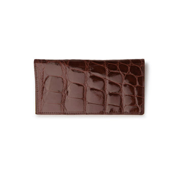Men's Genuine Exotic Animal Skin Ferrini Hornback Crocodile Card Holder by Ferrini USA - Image 3