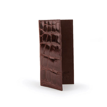 Men's Genuine Exotic Animal Skin Ferrini Hornback Crocodile Card Holder by Ferrini USA