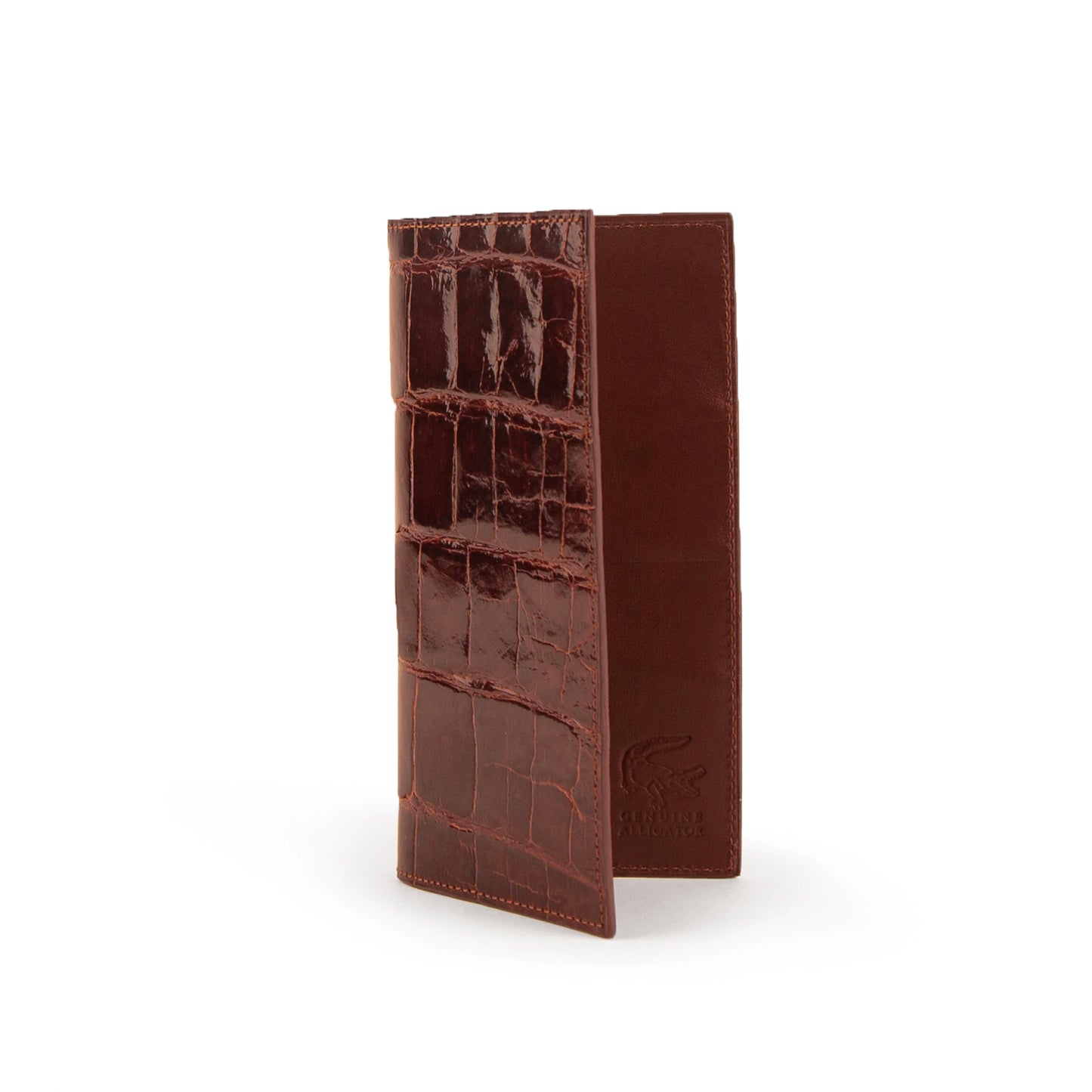 Men's Genuine Exotic Animal Skin Ferrini Hornback Crocodile Card Holder by Ferrini USA