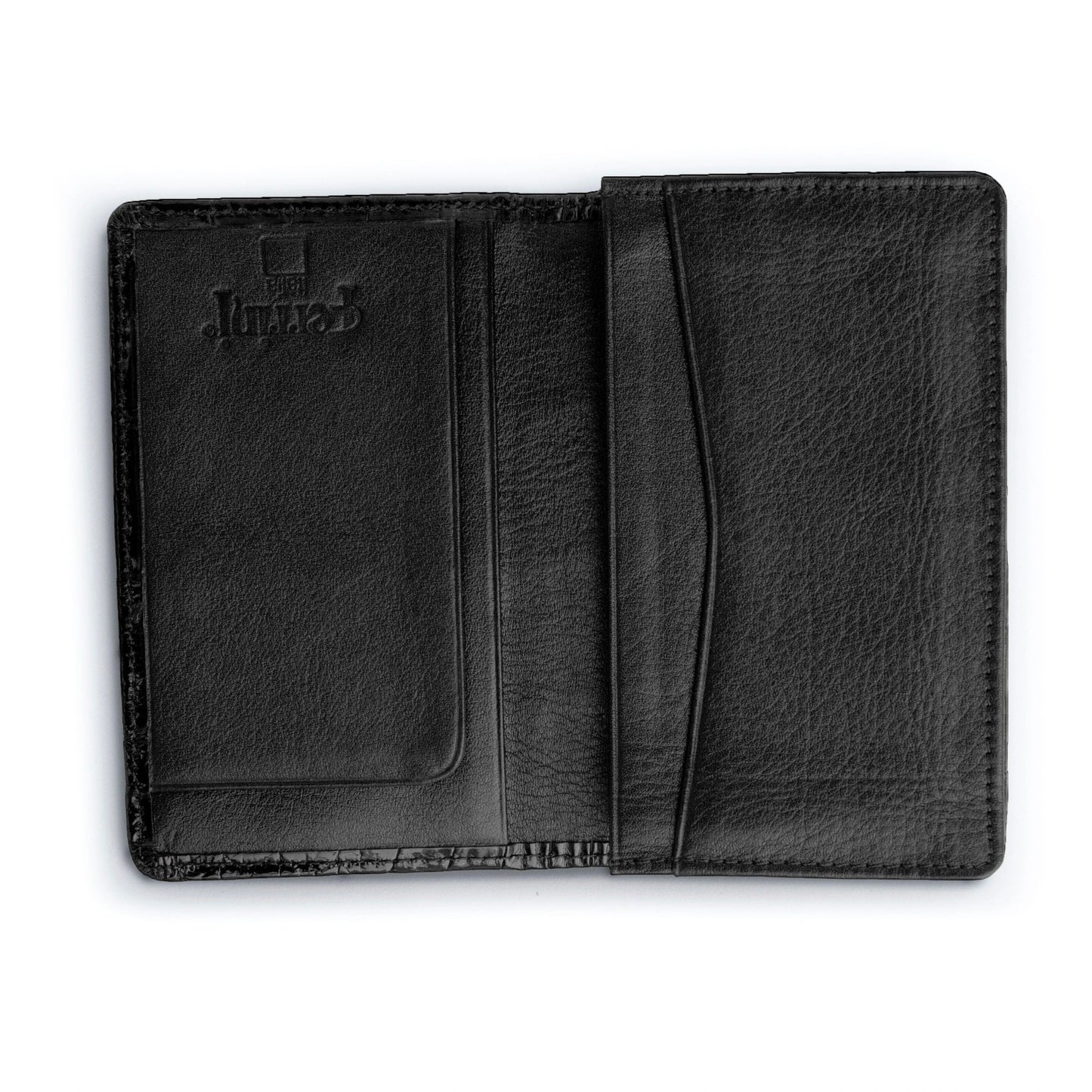 Men's Genuine Exotic Animal Skin Ferrini Hornback Crocodile Card Holder by Ferrini USA - Image 2