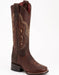 Ferrini Women's Toro Square Toe Boots Handcrafted - Brown